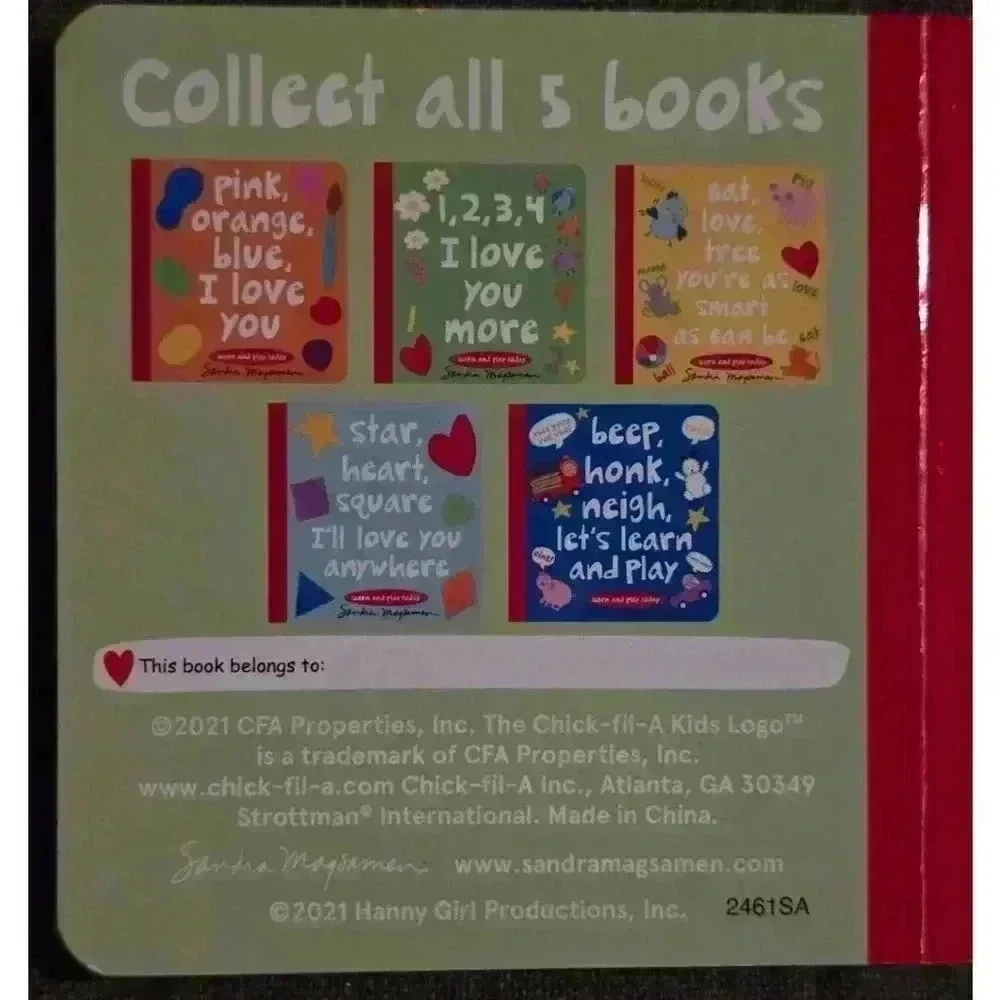 Sandra‎ Magsamen Book, Kids Book, Learn and Play, Blue, Red